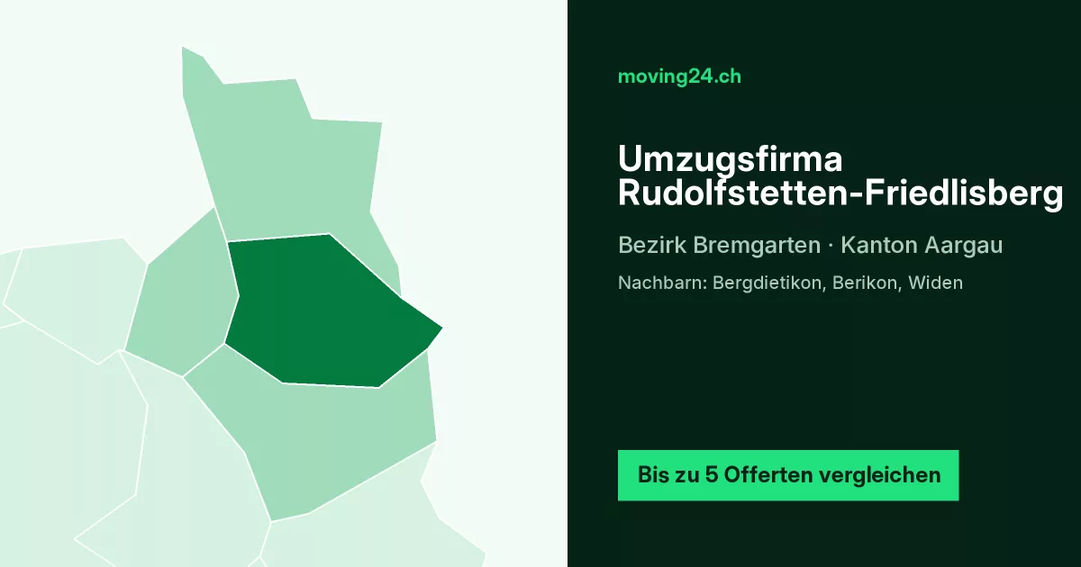 Umzugsfirma Rudolfstetten-Friedlisberg