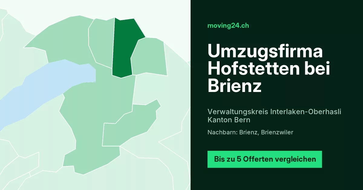 Umzugsfirma Hofstetten bei Brienz
