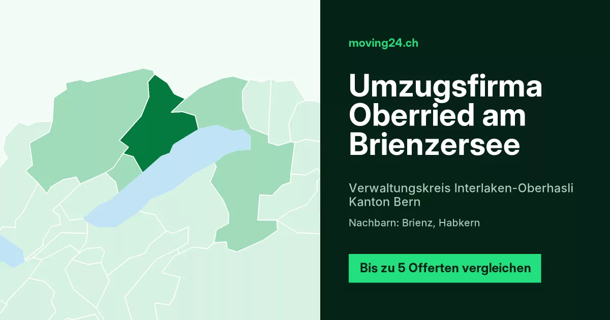 Umzugsfirma Oberried am Brienzersee