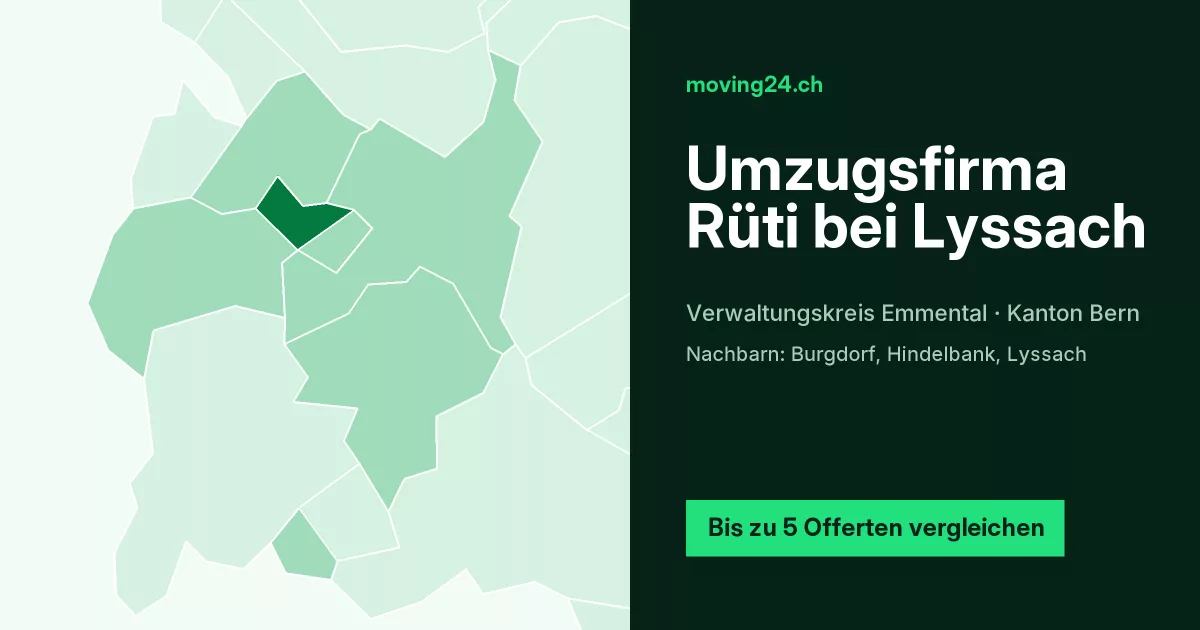 Umzugsfirma R&uuml;ti bei Lyssach