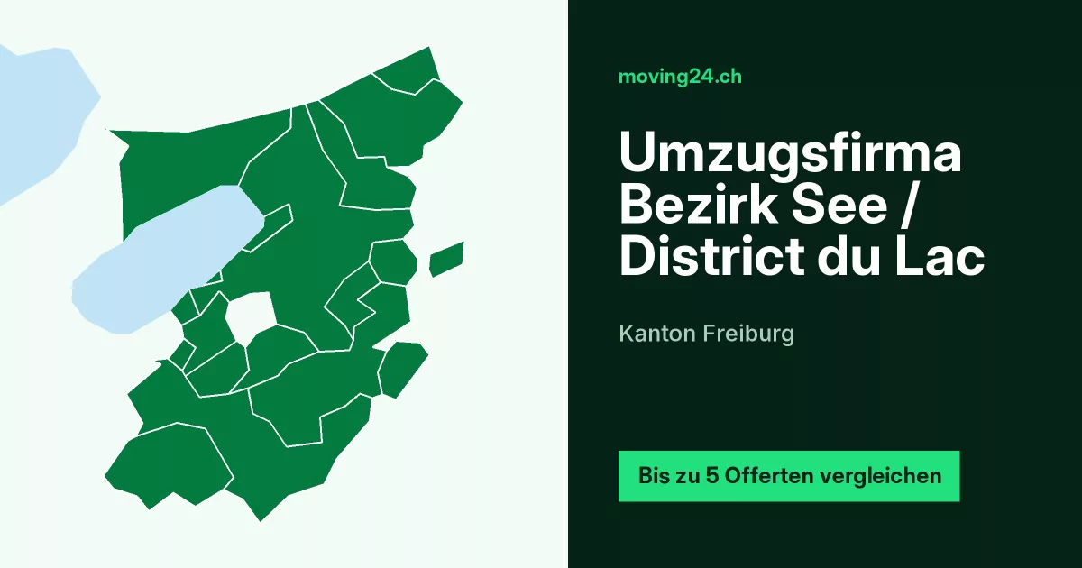 Umzugsfirma Bezirk See / District du Lac