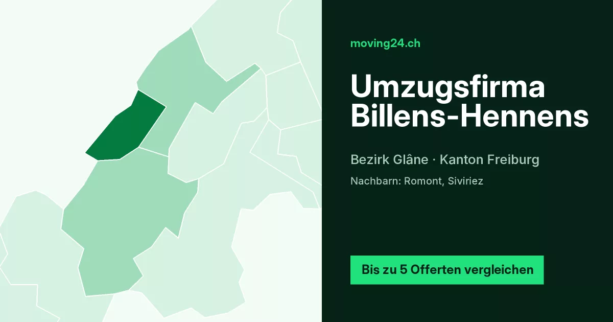 Umzugsfirma Billens-Hennens