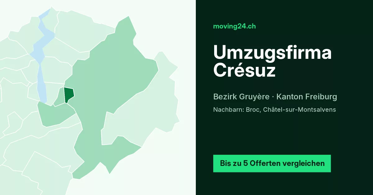 Umzugsfirma Cr&eacute;suz