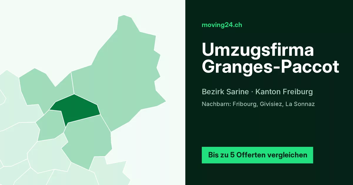 Umzugsfirma Granges-Paccot