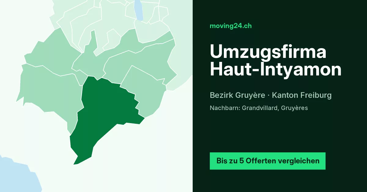 Umzugsfirma Haut-Intyamon