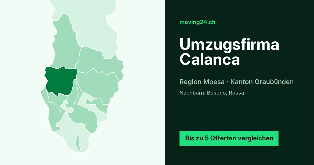 Umzugsfirma Calanca