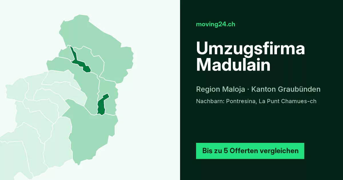 Umzugsfirma Madulain