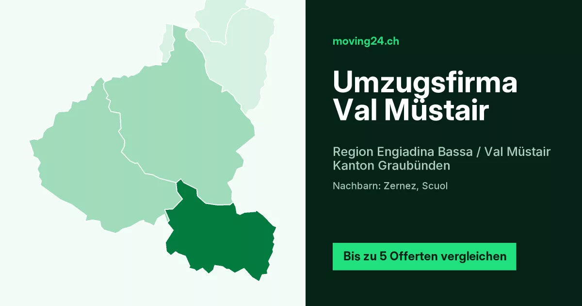 Umzugsfirma Val M&uuml;stair