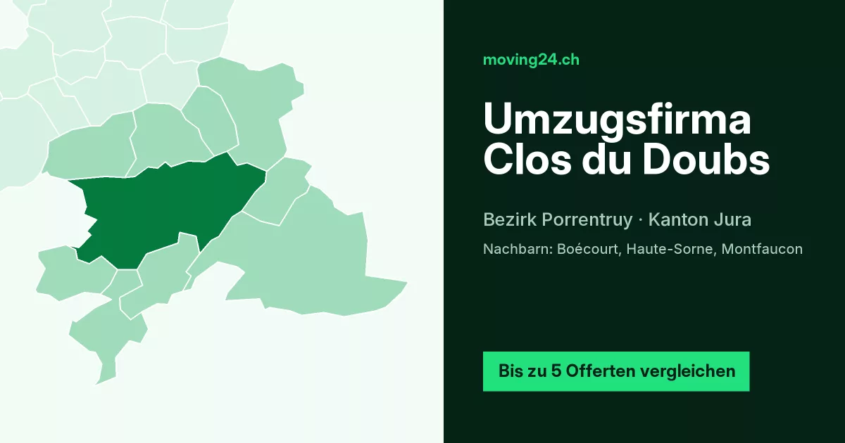 Umzugsfirma Clos du Doubs
