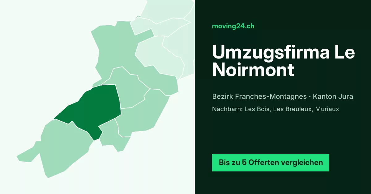 Umzugsfirma Le Noirmont