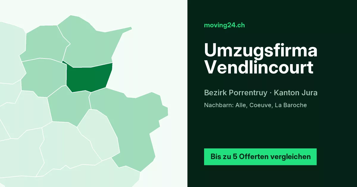Umzugsfirma Vendlincourt