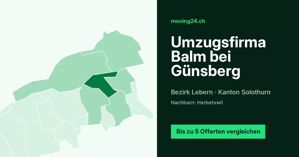 Umzugsfirma Balm bei G&uuml;nsberg