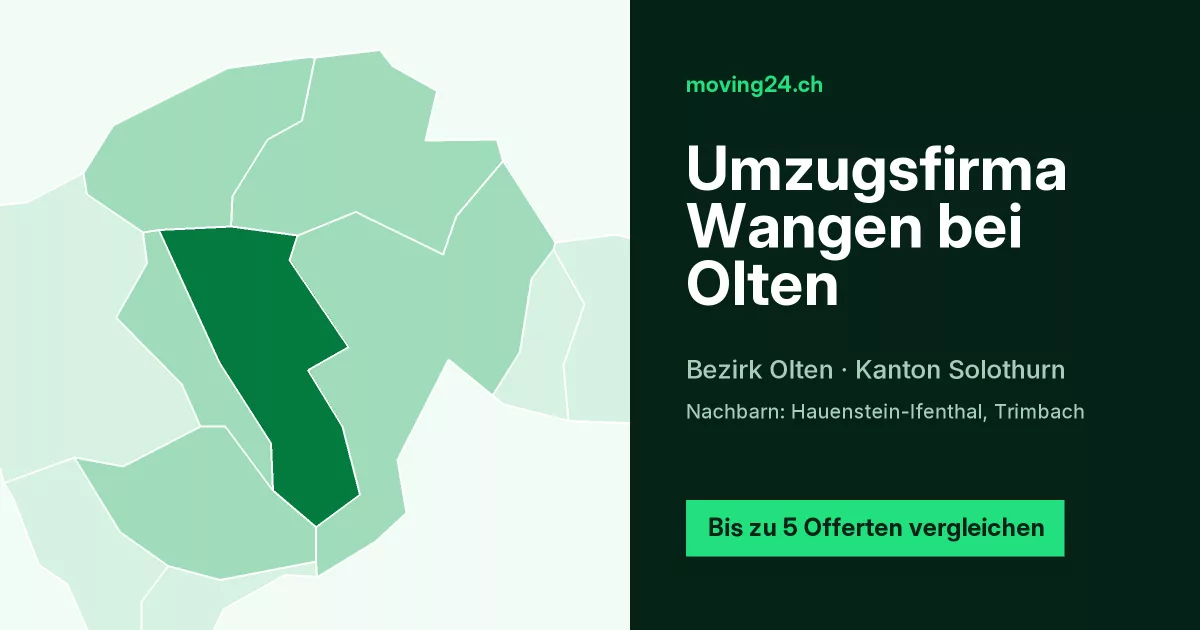 Umzugsfirma Wangen bei Olten