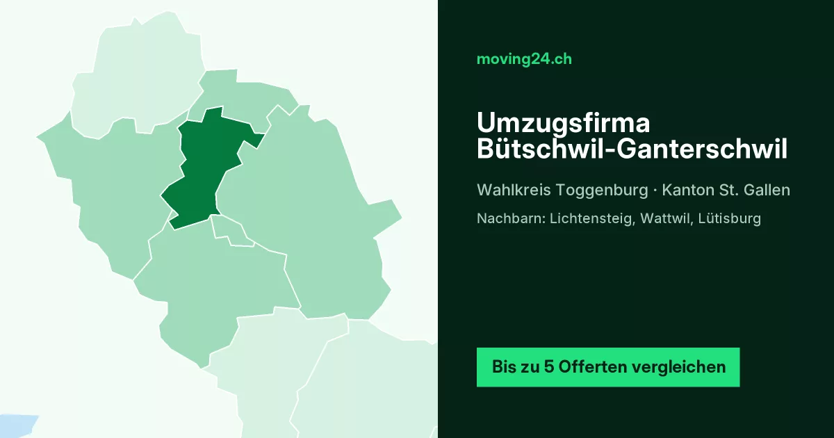 Umzugsfirma B&uuml;tschwil-Ganterschwil