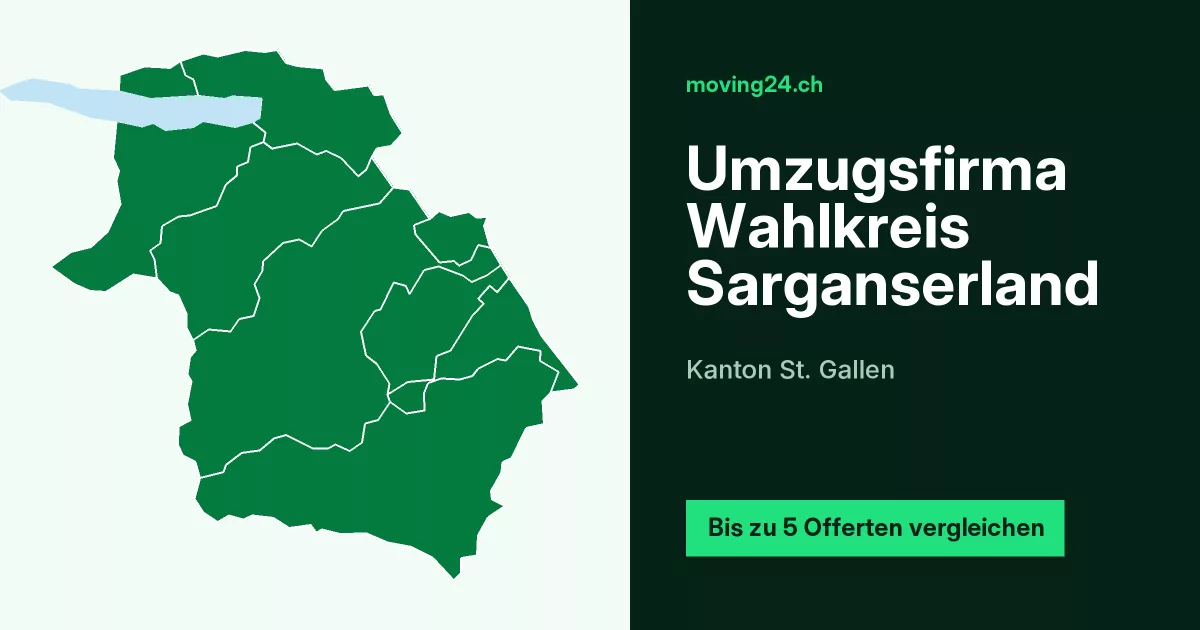 Umzugsfirma Wahlkreis Sarganserland