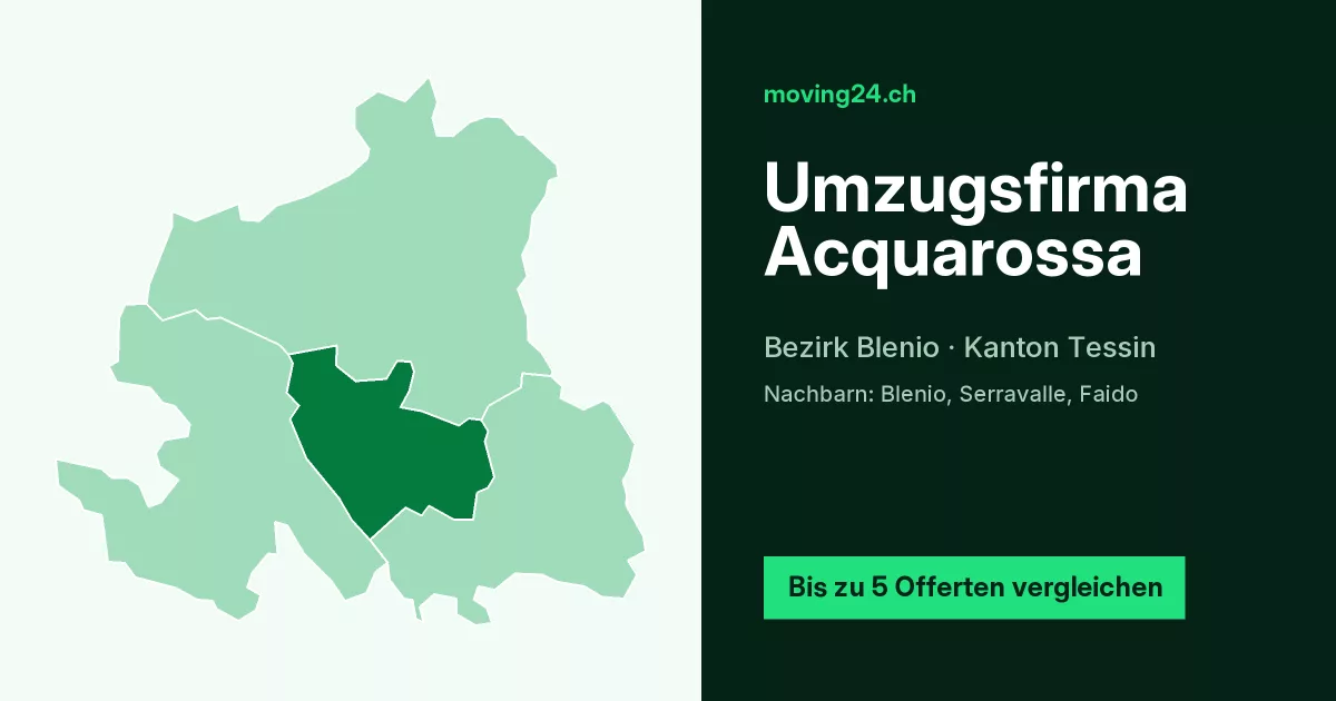Umzugsfirma Acquarossa