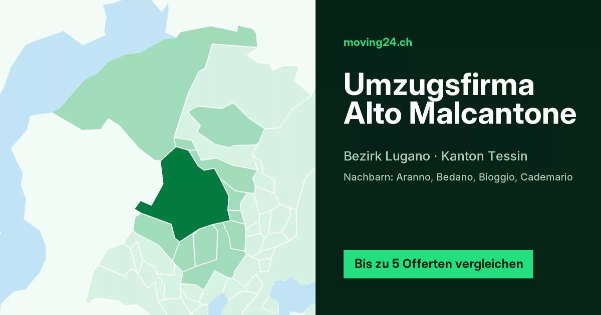 Umzugsfirma Alto Malcantone
