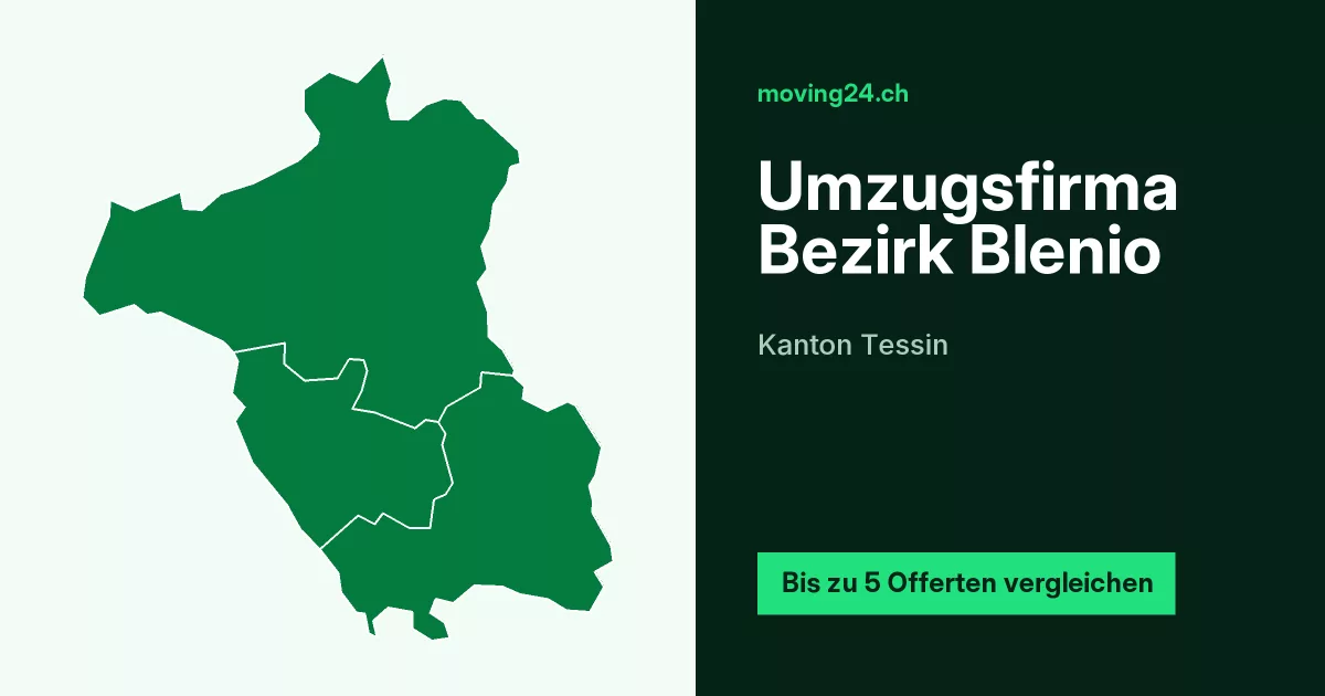 Umzugsfirma Bezirk Blenio