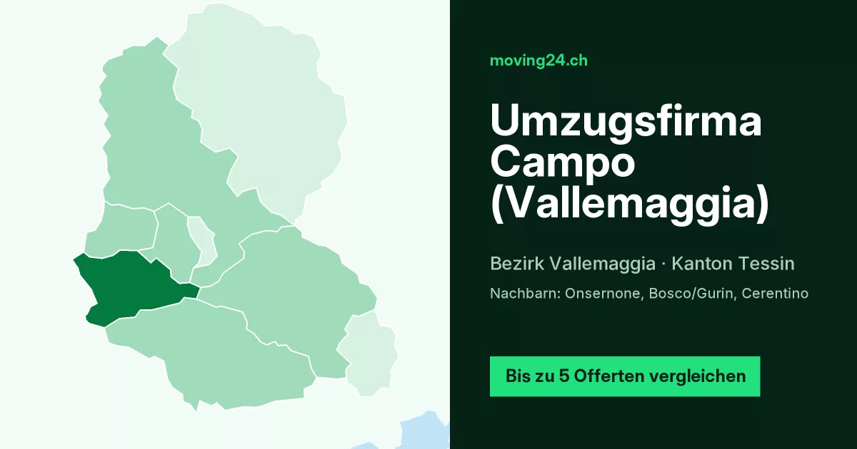Umzugsfirma Campo (Vallemaggia)