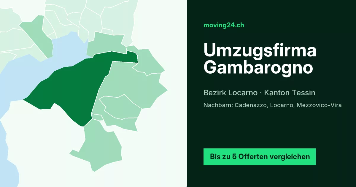 Umzugsfirma Gambarogno