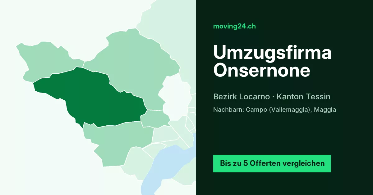 Umzugsfirma Onsernone
