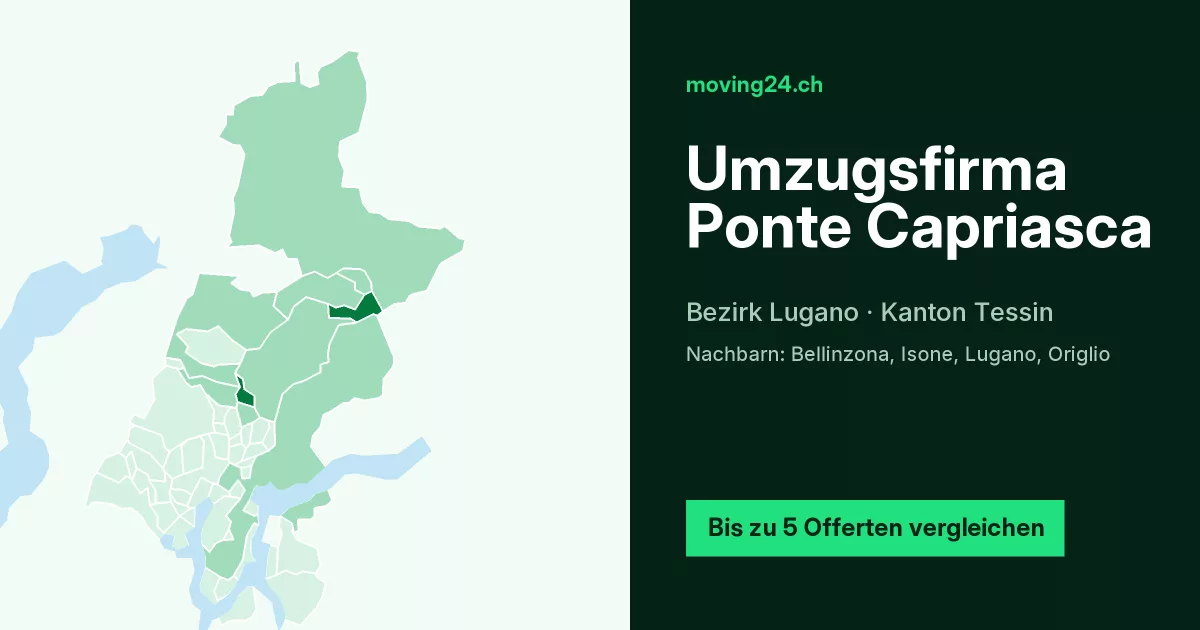 Umzugsfirma Ponte Capriasca
