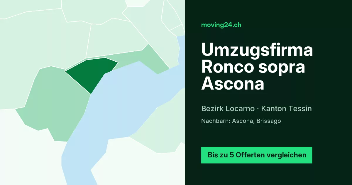Umzugsfirma Ronco sopra Ascona