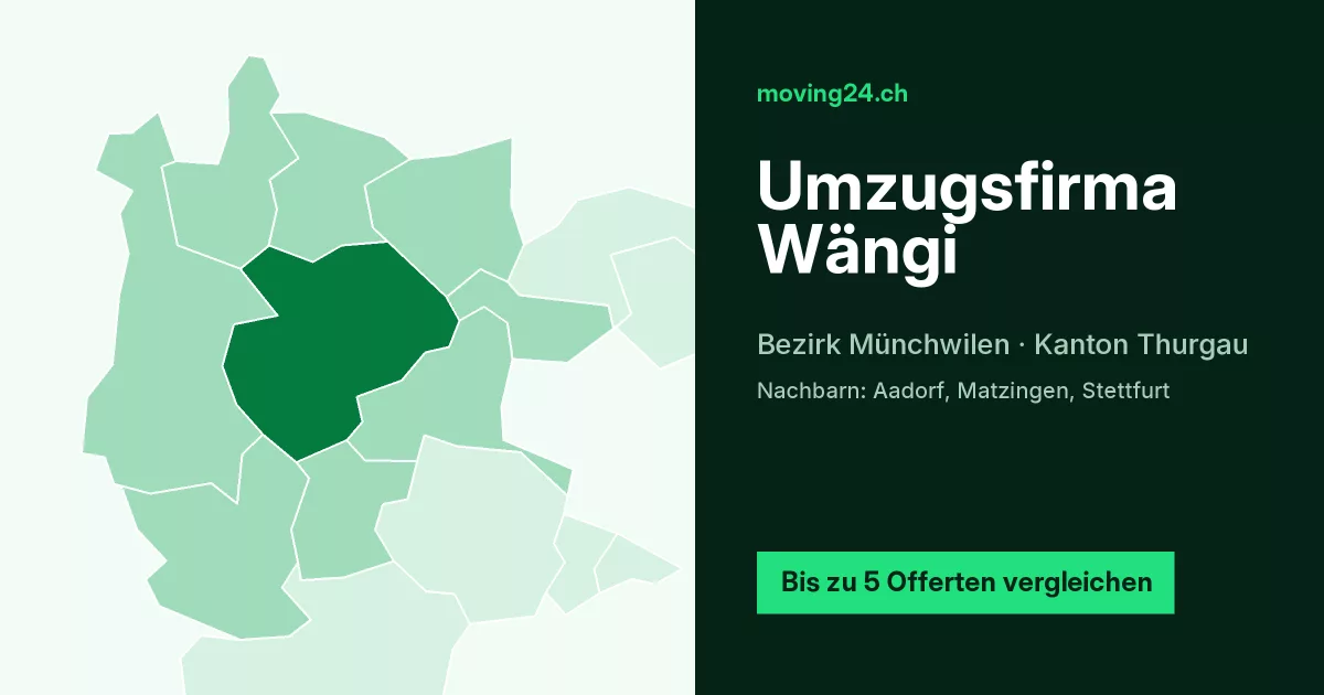 Umzugsfirma W&auml;ngi