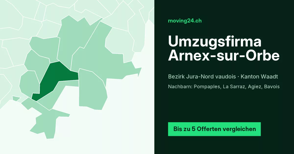 Umzugsfirma Arnex-sur-Orbe
