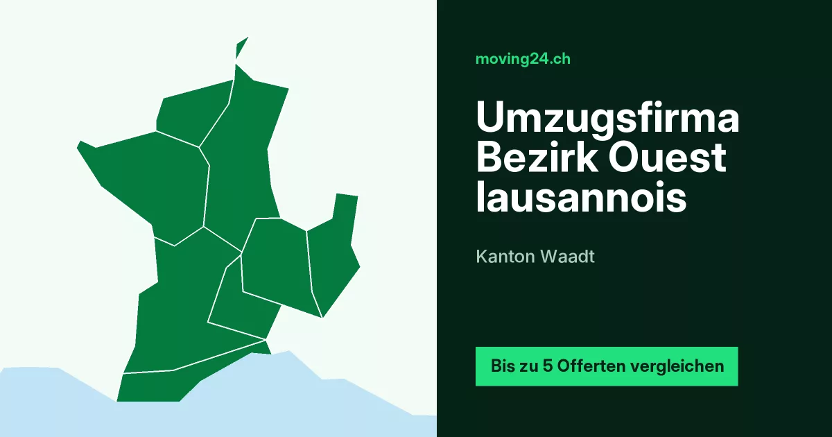 Umzugsfirma Bezirk Ouest lausannois