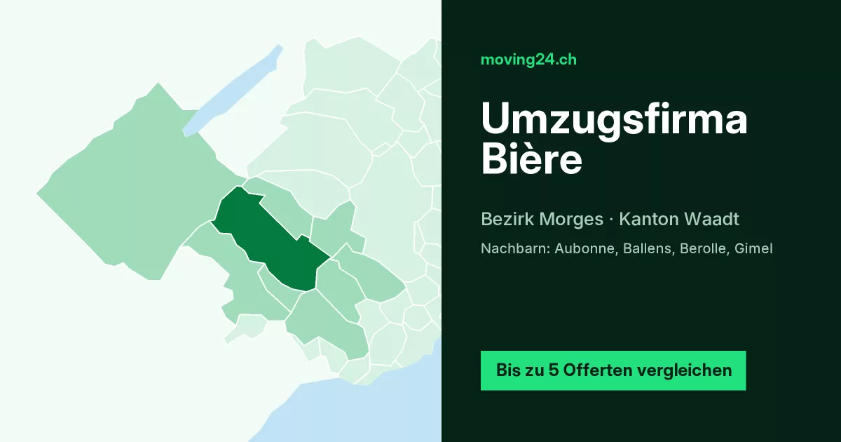Umzugsfirma Bi&egrave;re