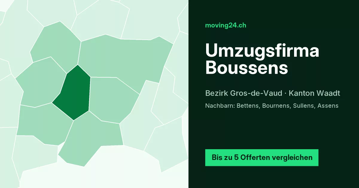 Umzugsfirma Boussens