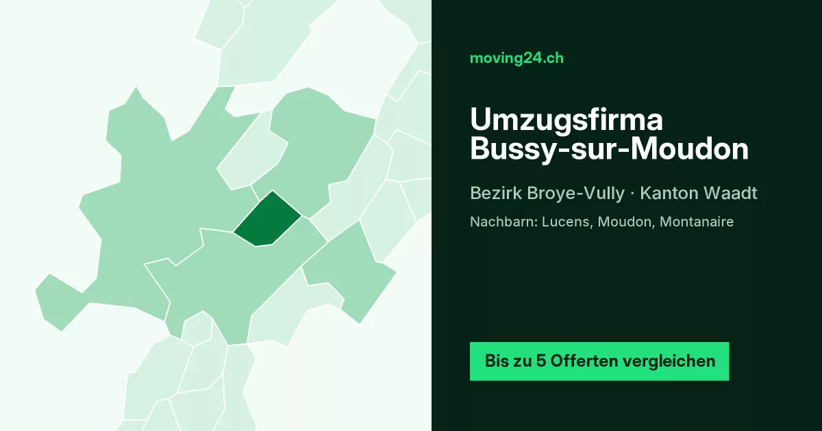 Umzugsfirma Bussy-sur-Moudon