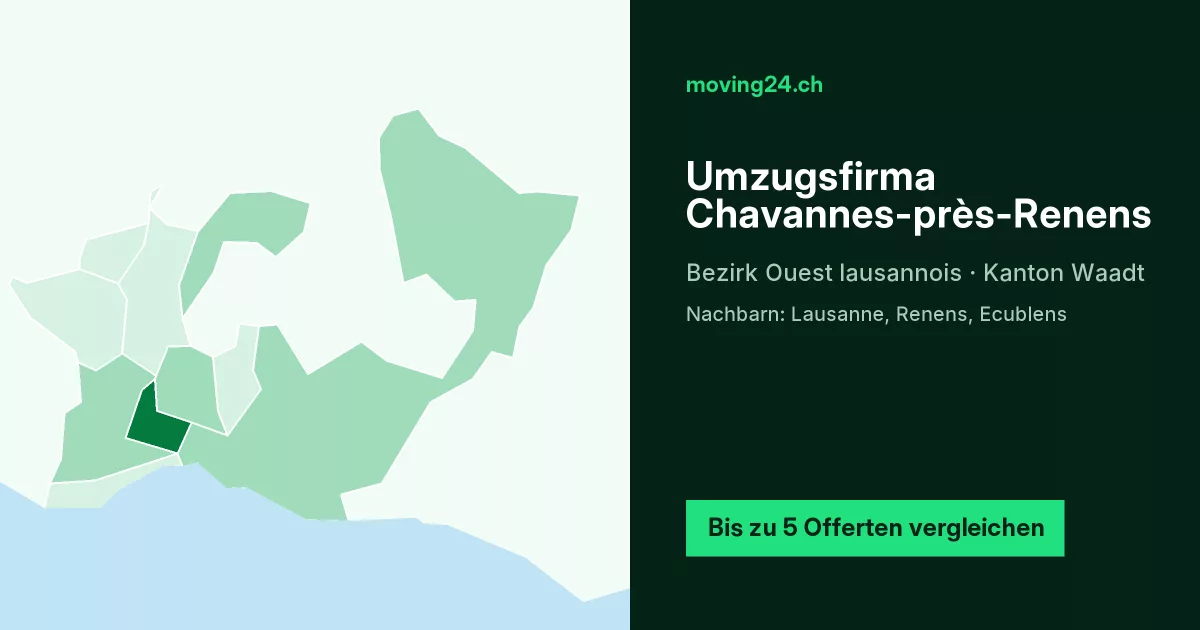 Umzugsfirma Chavannes-pr&egrave;s-Renens
