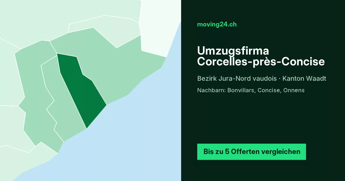 Umzugsfirma Corcelles-pr&egrave;s-Concise