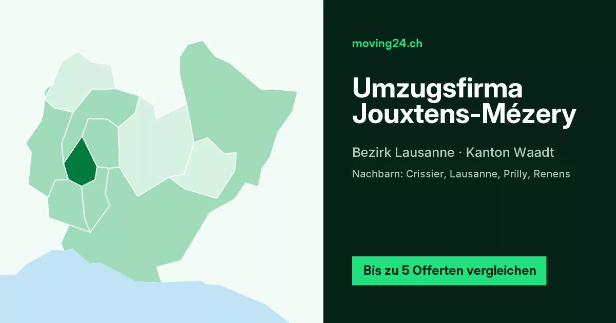 Umzugsfirma Jouxtens-M&eacute;zery