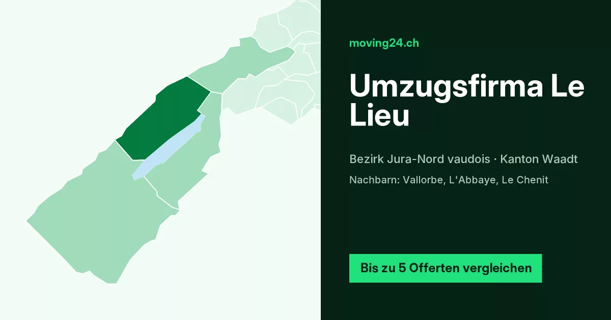 Umzugsfirma Le Lieu