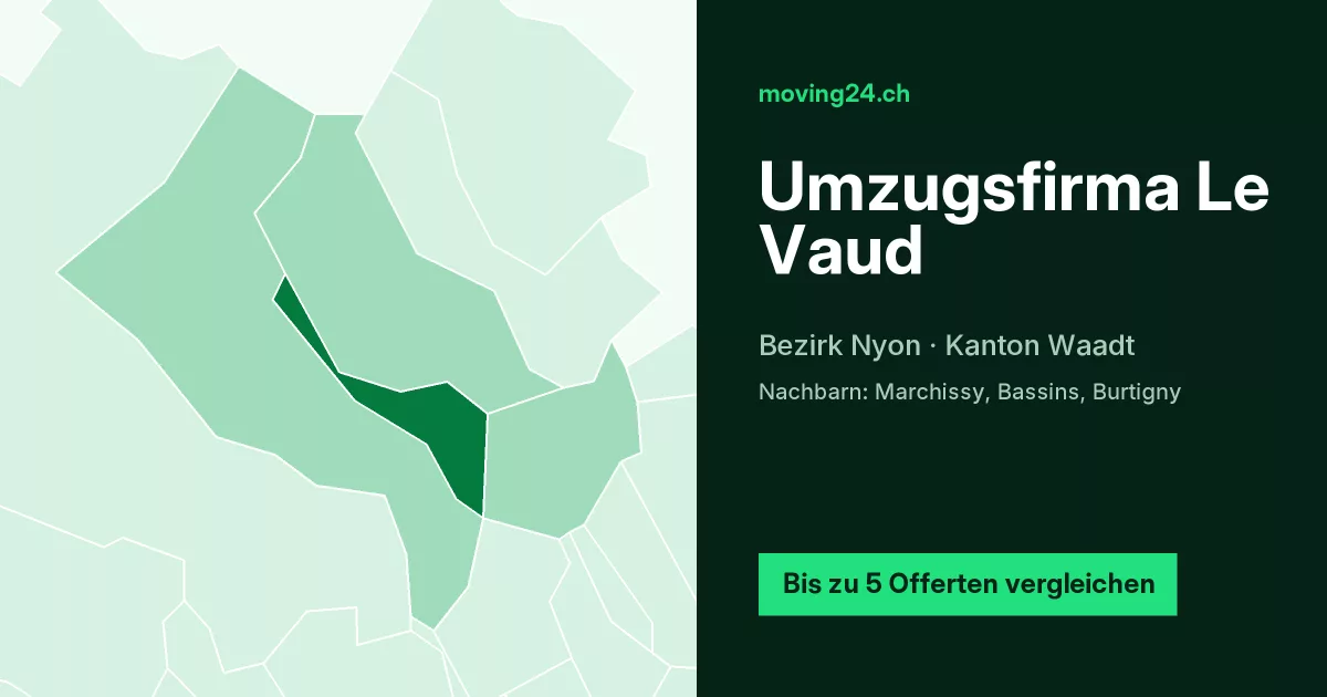 Umzugsfirma Le Vaud