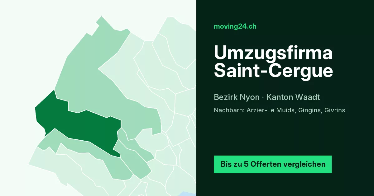 Umzugsfirma Saint-Cergue Umzugsfirma Saint-Cergue