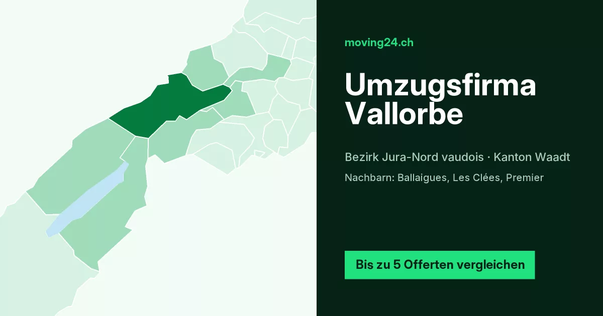Umzugsfirma Vallorbe
