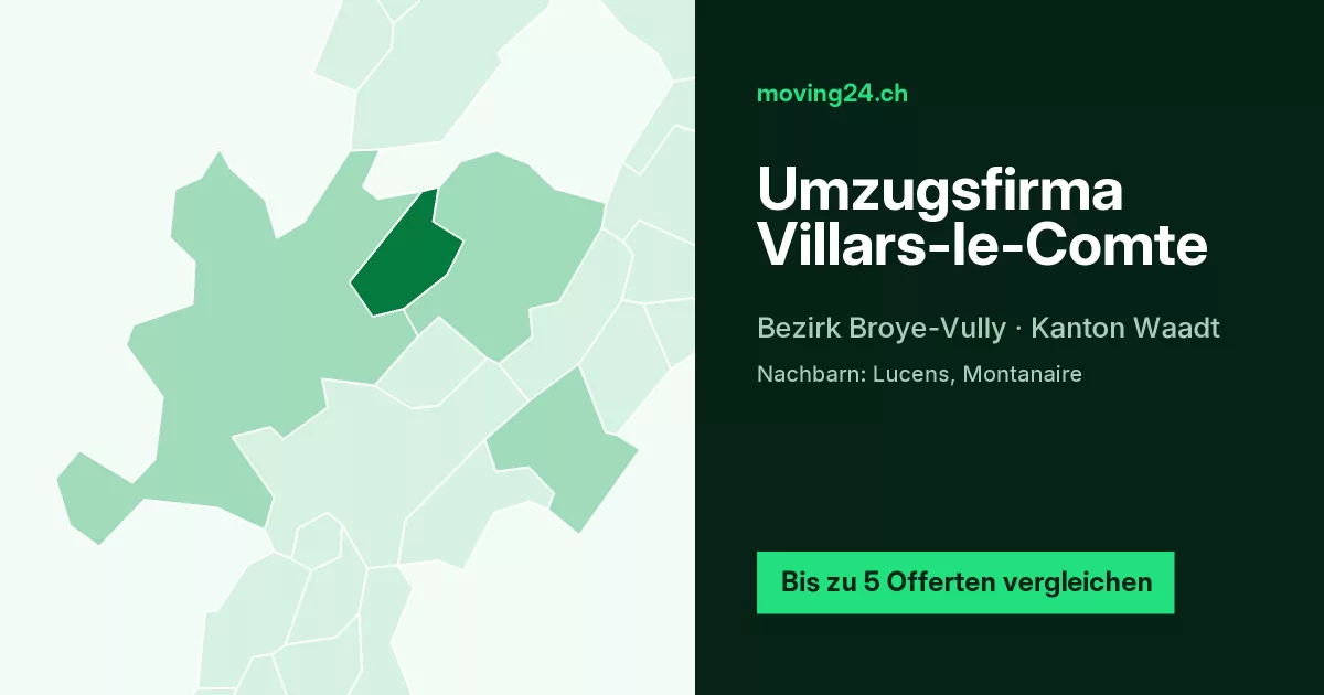 Umzugsfirma Villars-le-Comte