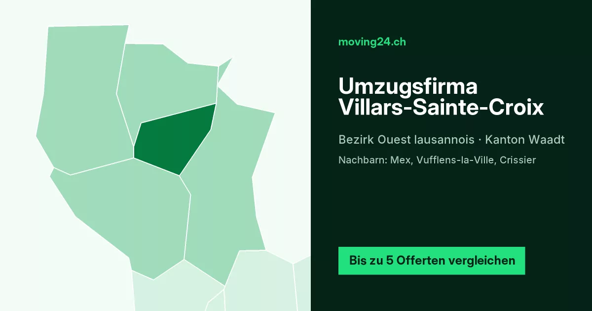 Umzugsfirma Villars-Sainte-Croix