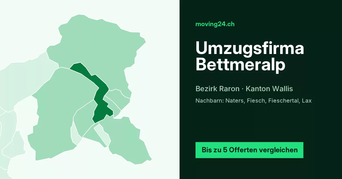 Umzugsfirma Bettmeralp