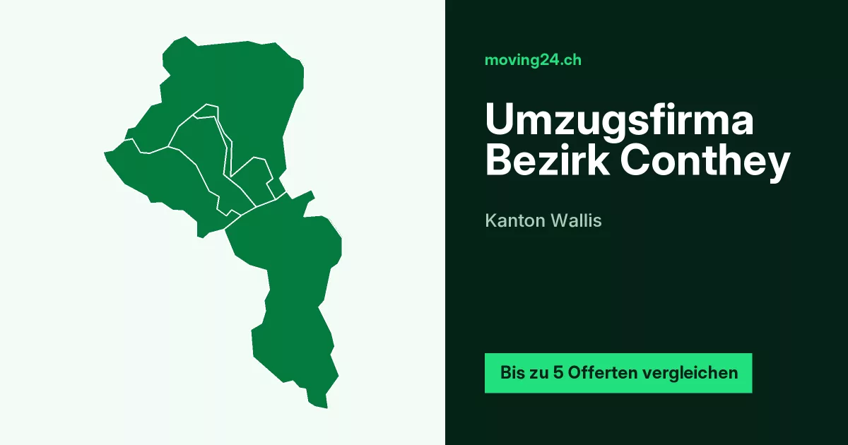 Umzugsfirma Bezirk Conthey