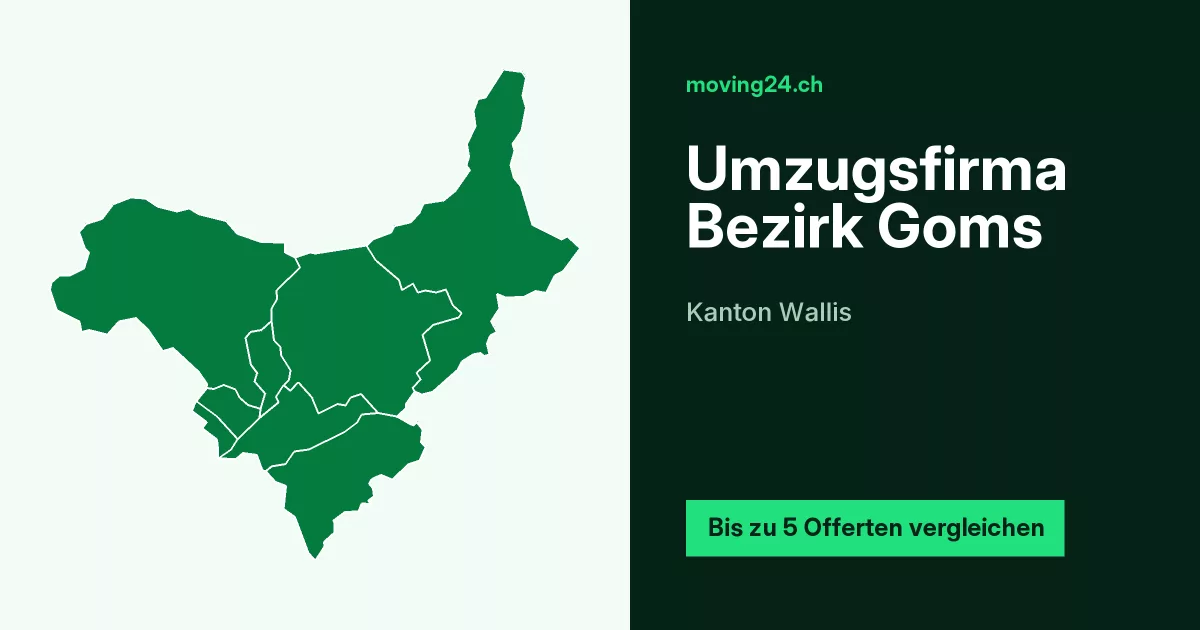 Umzugsfirma Bezirk Goms