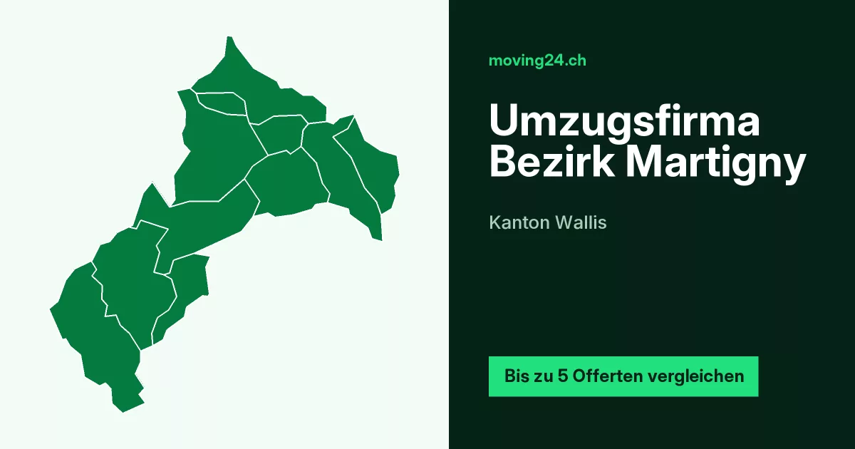 Umzugsfirma Bezirk Martigny