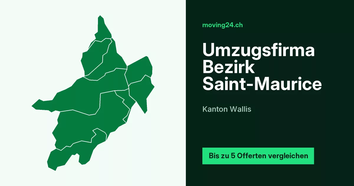 Umzugsfirma Bezirk Saint-Maurice