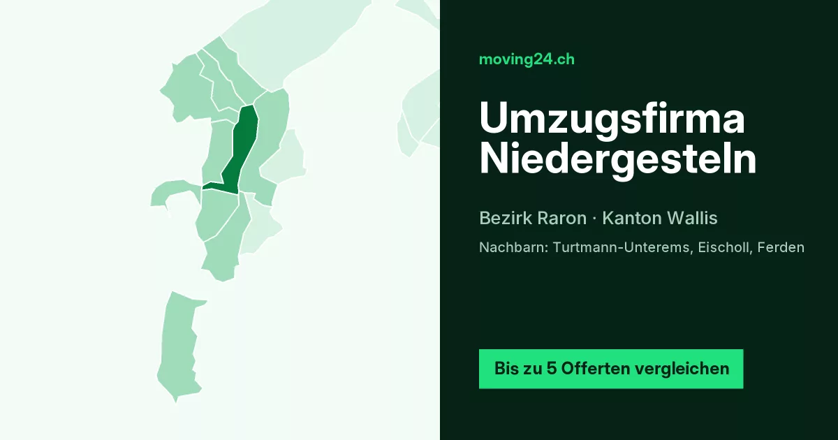 Umzugsfirma Niedergesteln