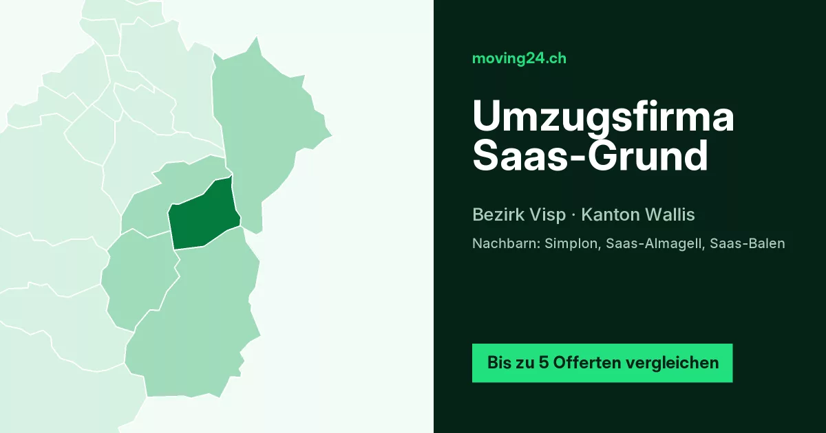 Umzugsfirma Saas-Grund
