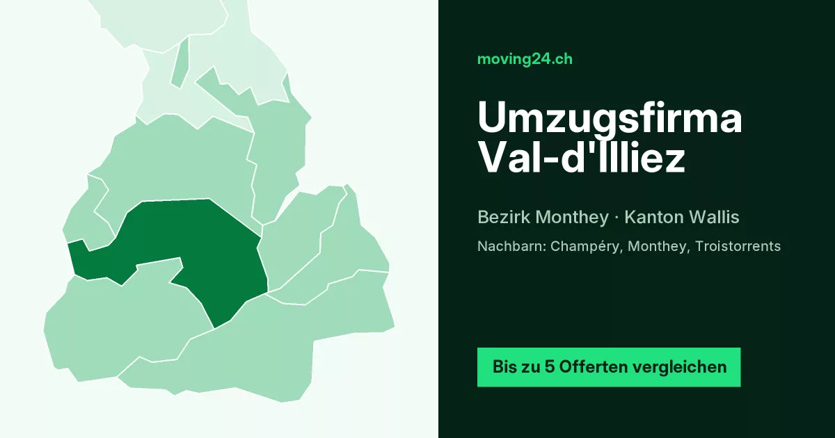 Umzugsfirma Val-d'Illiez